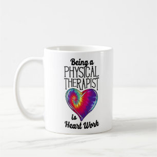 Physiotherapeut Assistant Gefärbte Krawatte Herz Kaffeetasse