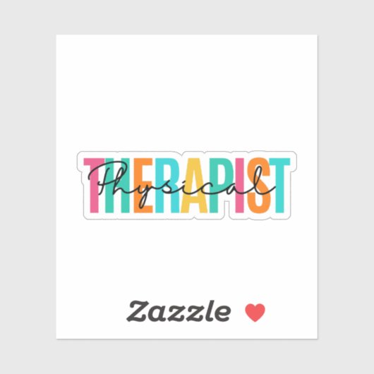 Physiotherapeut Aufkleber (Blatt)