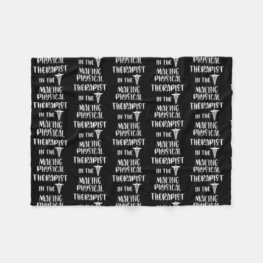 Physiotherapeut bei der körperlichen Therapie Fleecedecke (Vorderseite (Horizontal))