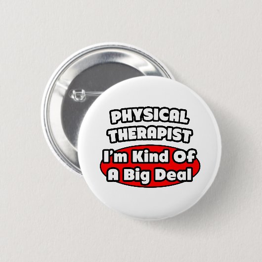 Physiotherapeut...Big Deal Button (Vorne & Hinten)