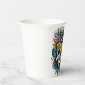 Physiotherapeut Blumenzitat Kunst Pappbecher (Rechts)