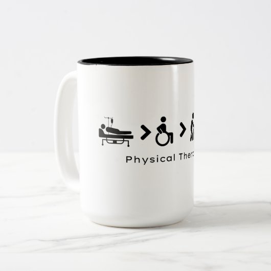 Physiotherapeut Coffee Tasse (Vorderseite Links)
