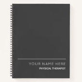 Physiotherapeut Custom Spiral Notebook Notizblock (Vorderseite)