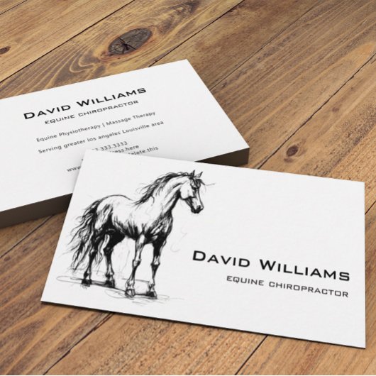 Physiotherapeut der modernen Pferdefleischsorte Visitenkarte