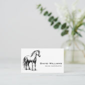 Physiotherapeut der modernen Pferdefleischsorte Visitenkarte (Stehend Vorderseite)