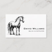 Physiotherapeut der modernen Pferdefleischsorte Visitenkarte (Vorderseite)