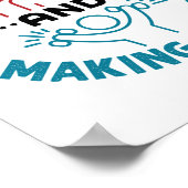 Physiotherapeut, der Schmerzen behebt und Schmerze Poster (Ecke)