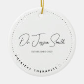 Physiotherapeut DPT Abschluss Weihnachten Keramik Ornament (Vorne)