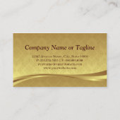 Physiotherapeut - Eleganter Goldschmuck Visitenkarte (Rückseite)