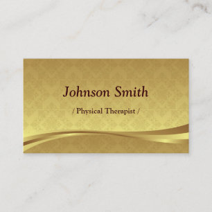 Physiotherapeut - Eleganter Goldschmuck Visitenkarte