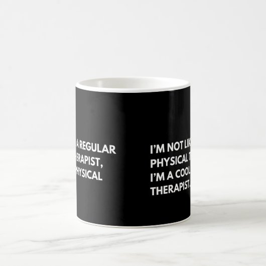 Physiotherapeut Funny Work Sprichwort Kaffeetasse (Mittel)