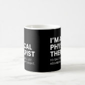 Physiotherapeut Funny Work Sprichwort Kaffeetasse (Mittel)