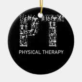 Physiotherapeut Geschenk PT Monat Keramik Ornament (Vorne)