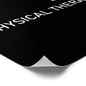 Physiotherapeut Geschenk PT Monat Poster (Ecke)