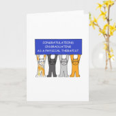 Physiotherapeut Graduate Glückwunsch Karte (Gelbe Blume)