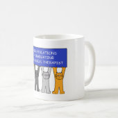 Physiotherapeut Graduate Herzlichen Glückwunsch Kaffeetasse (VorderseiteRechts)