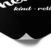 Physiotherapeut Herz-Wort Cloud Poster (Ecke)