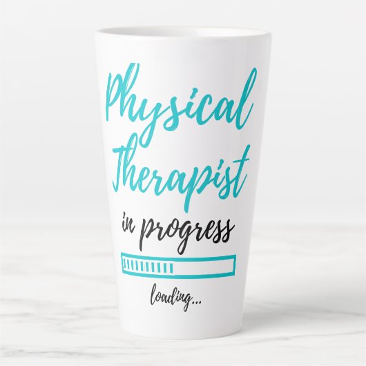 Physiotherapeut in Progress 2 Milchtasse (Vorderseite)
