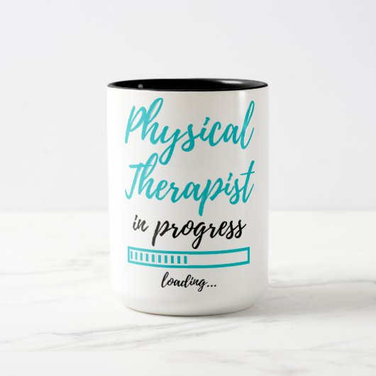 Physiotherapeut in Progress 2 Zweifarbige Tasse (Mittel)