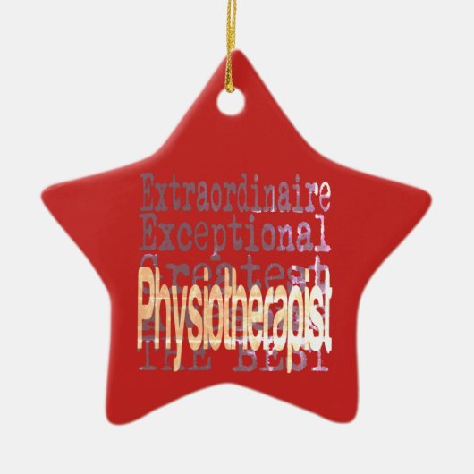 Physiotherapeut Keramik Ornament (Vorne)