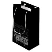Physiotherapeut Kleine Geschenktüte (Rückseite Schrägansicht)