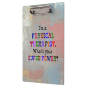 Physiotherapeut Klemmbrett (Links)