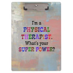Physiotherapeut Klemmbrett