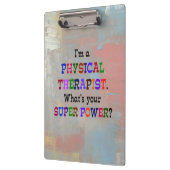 Physiotherapeut Klemmbrett (Links)