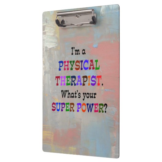 Physiotherapeut Klemmbrett (Links)