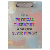 Physiotherapeut Klemmbrett (Vorderseite)