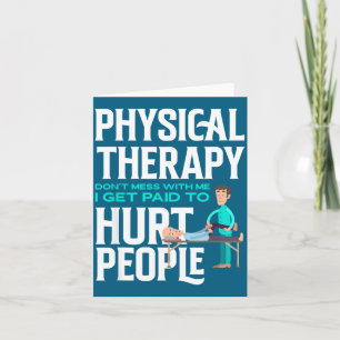 Physiotherapeut lustige Physiotherapie Karte