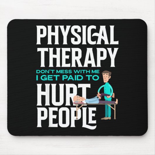 Physiotherapeut lustige Physiotherapie Mousepad (Vorne)