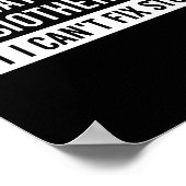 Physiotherapeut Lustige Sprüche PT Geschenke Poster (Ecke)