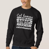 Physiotherapeut Massager dieser Mann und ein Super Sweatshirt (Vorderseite)