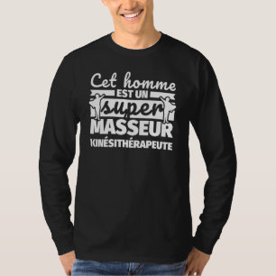 Physiotherapeut Massager dieser Mann und ein Super T-Shirt
