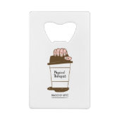 Physiotherapeut mit Kaffee Geldbeutel Flaschenöffner (Rückseite)