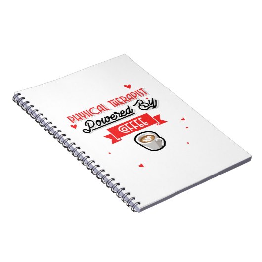 Physiotherapeut mit Kaffee Notizblock (Rechte Seite)