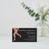 Physiotherapeut moderne Muskeln Grafik Visitenkarte (Stehend Vorderseite)