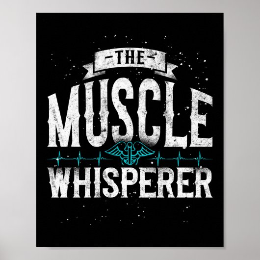 Physiotherapeut Muskel-Therapie-Assistent Poster (Vorne)