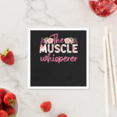 Physiotherapeut Muskel Whisperer Rose Serviette (Beispiel)