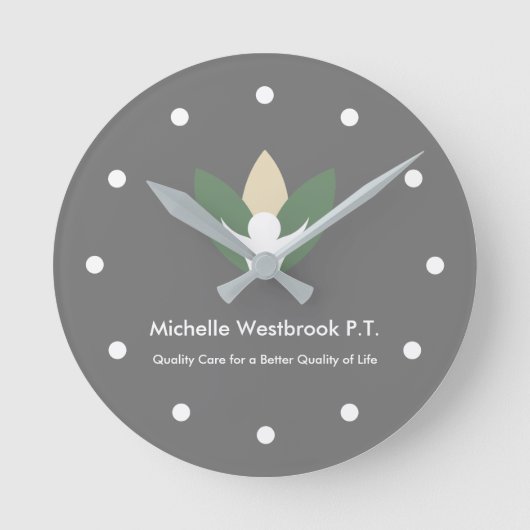 Physiotherapeut Patient Warte Zimmeruhren Runde Wanduhr (Vorderseite)