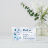 Physiotherapeut - Physiotherapie Visitenkarte (Stehend Vorderseite)