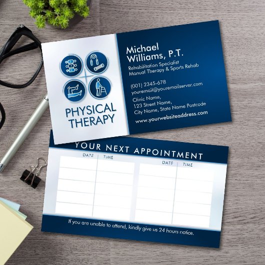 Physiotherapeut - Physiotherapie  Visitenkarte