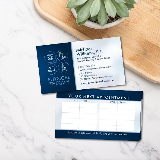Physiotherapeut - Physiotherapie  Visitenkarte