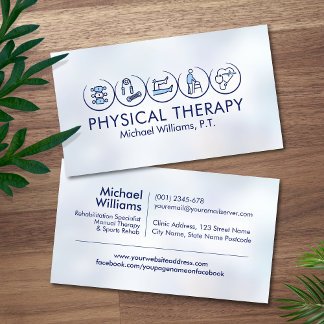 Physiotherapeut - Physiotherapie Visitenkarte