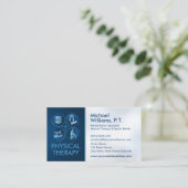 Physiotherapeut - Physiotherapie Visitenkarte (Stehend Vorderseite)