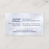 Physiotherapeut - Physiotherapie Visitenkarte (Rückseite)