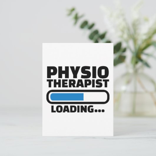 Physiotherapeut Postkarte (Stehend Vorderseite)