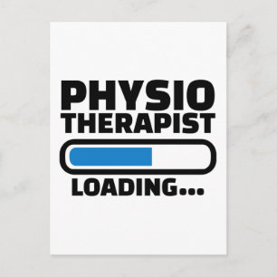 Physiotherapeut Postkarte