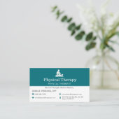 Physiotherapeut PT-Arzt Visitenkarte (Stehend Vorderseite)
